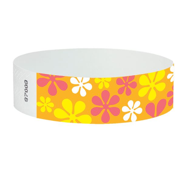 Event Wristbands Tyvek Stock - Holiday 500 / Limited Series / Flower Power Tyvek® Limited Series Wristbands