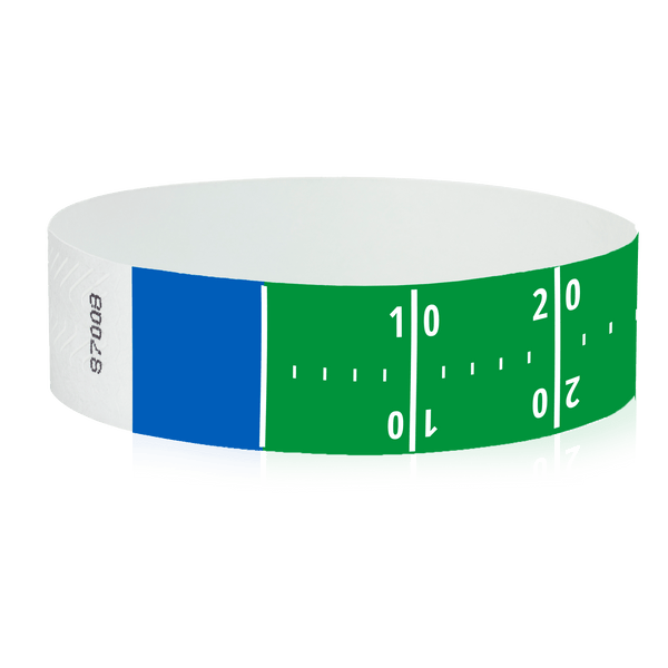 Event Wristbands Tyvek Stock - Holiday 500 / Limited Series / Football Field Tyvek® Limited Series Wristbands