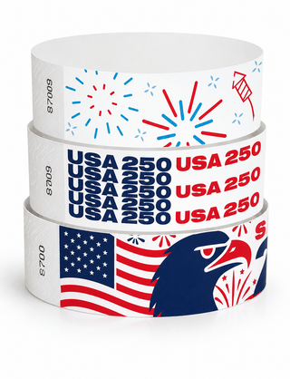 Event Wristbands Tyvek Stock - Holiday Tyvek® Patriotic Event Wristbands