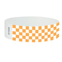 Neon Orange Checkerboard