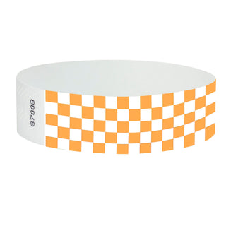 Neon Orange Checkerboard