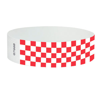Neon Red Checkerboard