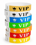 Event Wristbands Tyvek Stock - Pre-Printed VIP Access Wristbands