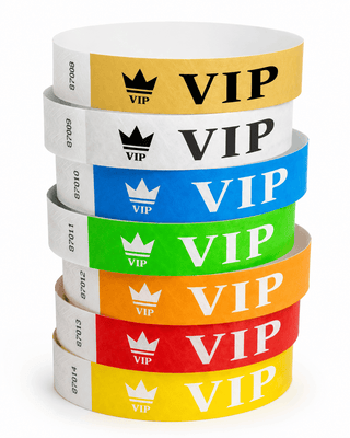 Event Wristbands Tyvek Stock - Pre-Printed VIP Access Wristbands