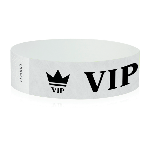 Event Wristbands Tyvek Stock - Pre-Printed VIP Access Wristbands