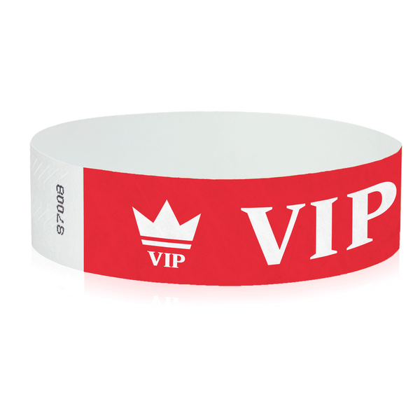 Event Wristbands Tyvek Stock - Pre-Printed VIP Access Wristbands