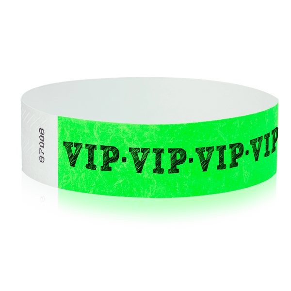 Event Wristbands Tyvek Stock - Pre-Printed VIP Access Wristbands