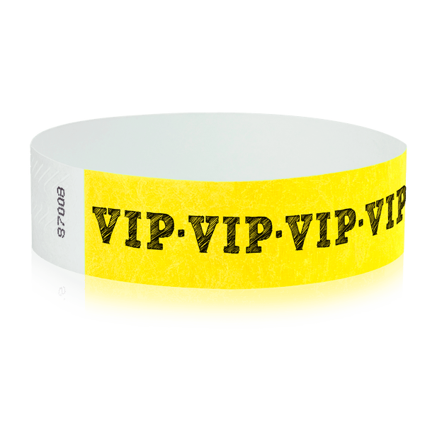 Event Wristbands Tyvek Stock - Pre-Printed VIP Access Wristbands