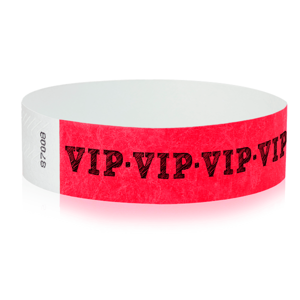Event Wristbands Tyvek Stock - Pre-Printed VIP Access Wristbands