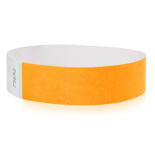 Event Wristbands Tyvek Stock - Solid 100 / Goldenrod Colored Wristbands Tyvek