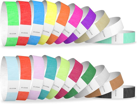 Colored Wristbands Tyvek