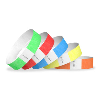 Event Wristbands Tyvek Stock - Solid Solid / Variety Pack / 500 Variety Pack of 500 1" Inch Tyvek Wristbands