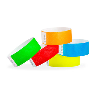 Event Wristbands Tyvek Stock - Solid Solid / Variety Pack / 500 Variety Pack of 500 1" Inch Tyvek Wristbands