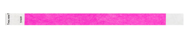 Event Wristbands Tyvek Stock Tab Free 1" Tab Free  Tyvek Wristbands - Solid Colors