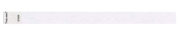 Event Wristbands Tyvek Stock Tab Free 1" Tab Free  Tyvek Wristbands - Solid Colors
