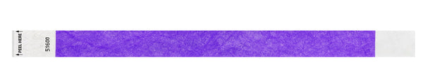 Event Wristbands Tyvek Stock Tab Free 1" Tab Free  Tyvek Wristbands - Solid Colors