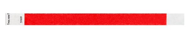 Event Wristbands Tyvek Stock Tab Free 1" Tab Free  Tyvek Wristbands - Solid Colors
