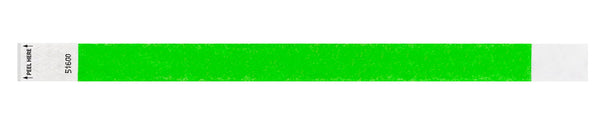 Event Wristbands Tyvek Stock Tab Free 1" Tab Free  Tyvek Wristbands - Solid Colors