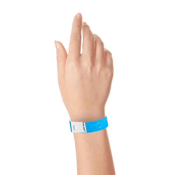 Event Wristbands Tyvek Stock Tab Free 3/4" Tab Free  Tyvek Wristbands - Solid Colors