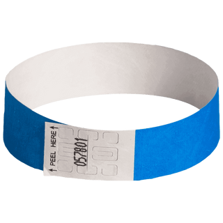 Event Wristbands Tyvek Stock Tab Free Bright Blue / 100 1