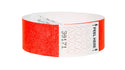 Event Wristbands Tyvek Stock Tab Free Bright Red / 500 1" Tab Free  Tyvek Wristbands - Solid Colors