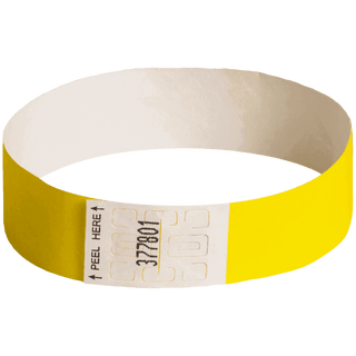 Event Wristbands Tyvek Stock Tab Free Neon Yellow / 100 1