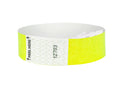 Event Wristbands Tyvek Stock Tab Free Neon Yellow / 100 3/4" Tab Free  Tyvek Wristbands - Solid Colors