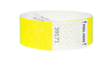 Event Wristbands Tyvek Stock Tab Free Neon Yellow / 500 1" Tab Free  Tyvek Wristbands - Solid Colors