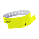 Event Wristbands Vinyl Tear-Off Tab 1 Tab / Neon Yellow / 500 Tear-Off Tab Wristbands