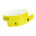 Event Wristbands Vinyl Tear-Off Tab 2 Tab / Neon Yellow / 500 Tear-Off Tab Wristbands