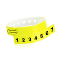 Event Wristbands Vinyl Tear-Off Tab 7 Tab / Neon Yellow / 500 Tear-Off Tab Wristbands