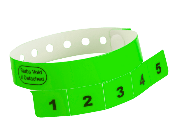 Event Wristbands Vinyl Tear-Off Tab Tear-Off Tab Wristbands
