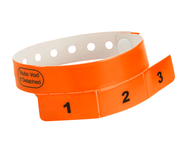 Event Wristbands Vinyl Tear-Off Tab Tear-Off Tab Wristbands