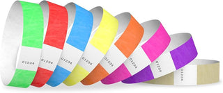 1" Tyvek Stock Wristbands - Solid Colors