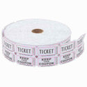 Event Wristbands Event Accessories White Raffle Tickets (2000 per roll)