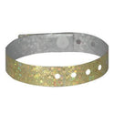 Event Wristbands Holographic Plastic 100 / Gold 3/4" Holographic Plastic Wristbands - Solid Colors