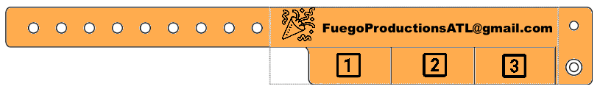 Event Wristbands PPLR_HIDDEN_PRODUCT 3 Tab / Neon Orange / 500 500 Count Custom Tear-Off Tab Plastic Event Wristbands - 3 Tab