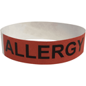 Event Wristbands Tyvek - Medical Alerts Allergy / Bright Red / 100 Medical Alert Bracelets
