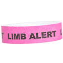Event Wristbands Tyvek - Medical Alerts Limb Alert / Neon Pink / 100 Medical Alert Bracelets