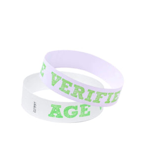Event Wristbands Tyvek Stock - Age Verified 100 / Age-Verified / Green 3/4