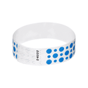 Event Wristbands Tyvek Stock - Pre-Printed Dots / Neon Blue / 100 3/4