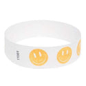 Event Wristbands Tyvek Stock - Pre-Printed Smiley Face / Neon Orange / 100 3/4