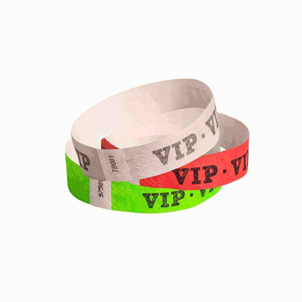 Event Wristbands Tyvek Stock - Pre-Printed VIP Access Wristbands