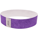 Event Wristbands Tyvek Stock - Solid 100 / Purple Color Paper Event Wristbands