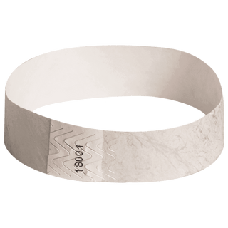 Event Wristbands Tyvek Stock - Solid 100 / Silver Color Paper Event Wristbands