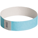 Event Wristbands Tyvek Stock - Solid 100 / Sky Blue Color Paper Event Wristbands