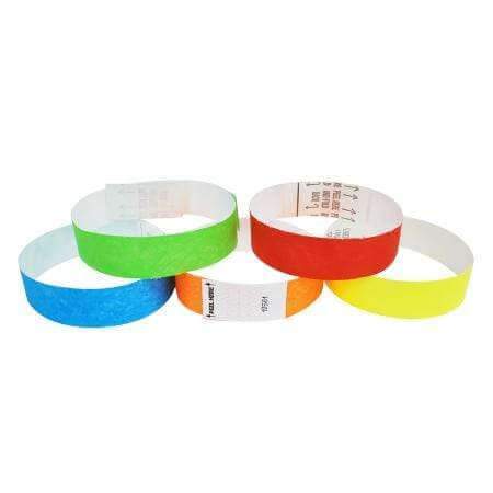 Event Wristbands Tyvek Stock - Variety Solid / Variety Pack / 500 Variety Pack of 500 3/4