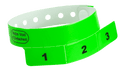 Event Wristbands Vinyl Tear-Off Tab 1 Tab / Neon Green / 500 Tear-Off Tab Wristbands