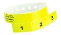 Event Wristbands Vinyl Tear-Off Tab 1 Tab / Neon Yellow / 500 Tear-Off Tab Wristbands