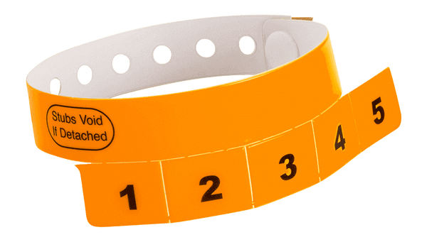 500 Pack - 2 Tab Vinyl Wristbands | Event Admission | Price Chopper